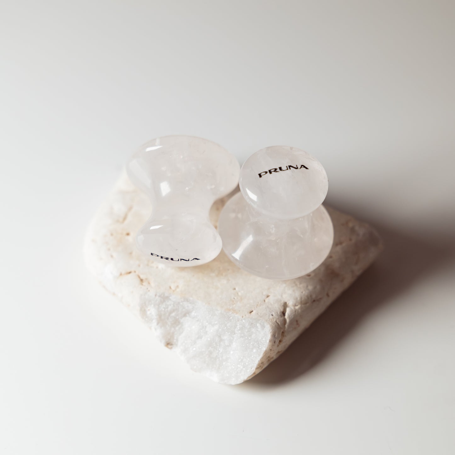 MUSHROOM Gua Sha Set Clear Quartz